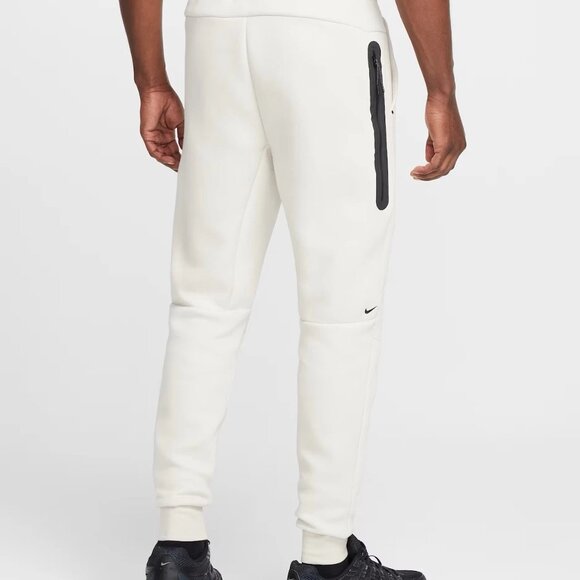 Nike Tech Fleece Joggers Birch Heather White Black Men's Size 2XL HV0959-051 NEW - Picture 11 of 14